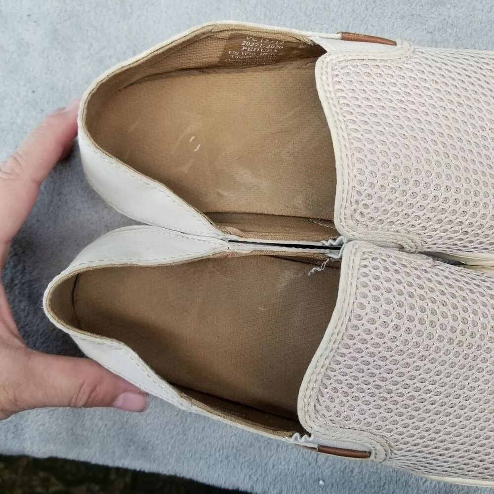 OluKai Shoes Womens 10 Tan Mesh Pehuea Slip On Sneakers *Read*